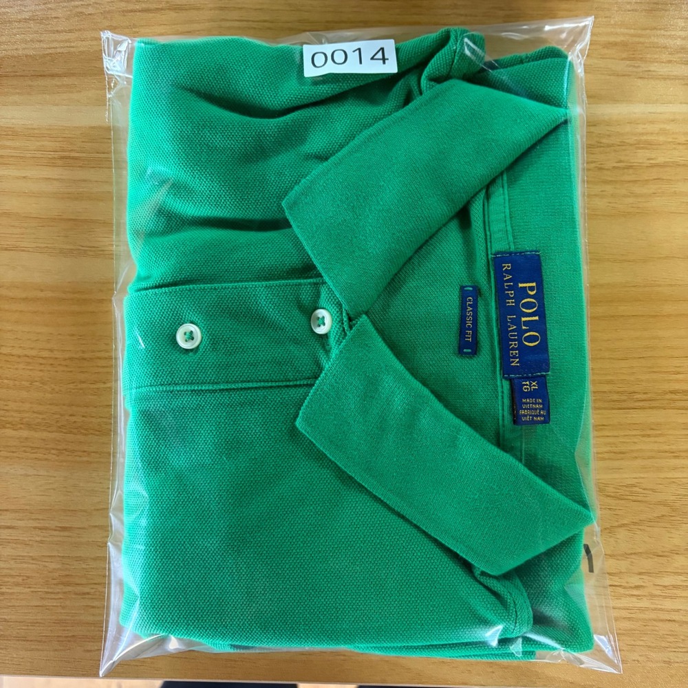 Polo Ralph Lauren Mens XL Green Classic Fit Short Sleeve Pique Polo Purple Pony - Picture 12 of 12